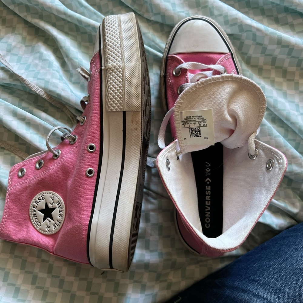 Converse Pink High-Top Sneakers